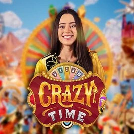 Crazy Time slot logo by Evolution at Lysa Casino