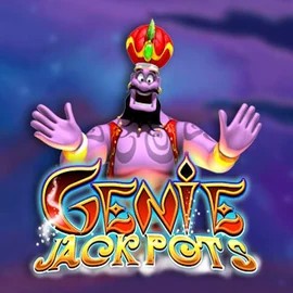 Genie Jackpots online game logo by Blueprint Gaming on lysaacasino.com