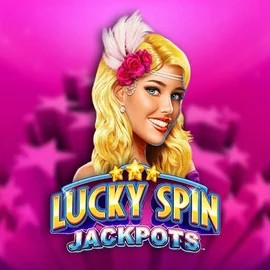 Lucky Spin Jackpots by Novomatic, showcased at lysaacasino.com – game logo