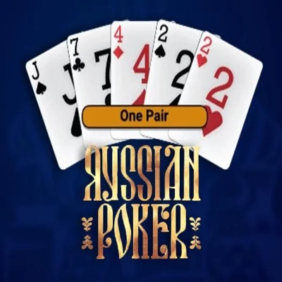 Russian Poker online game logo by OneTouch Games on lysaacasino.com